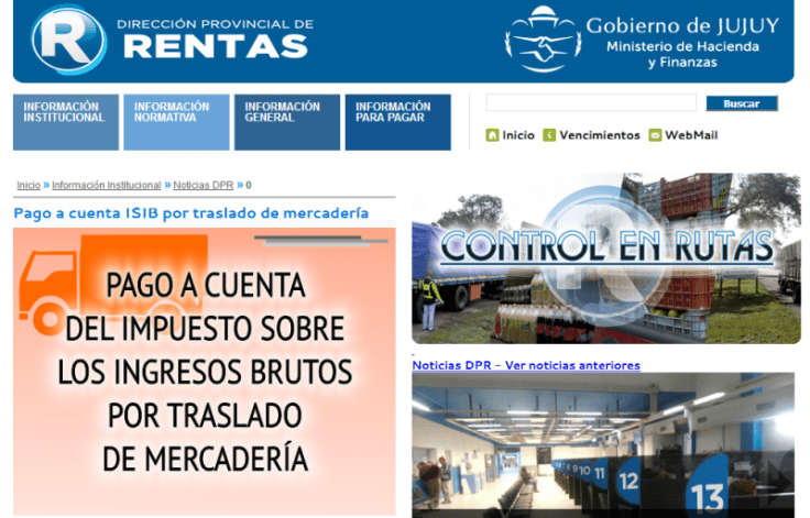 control rutero jujuy