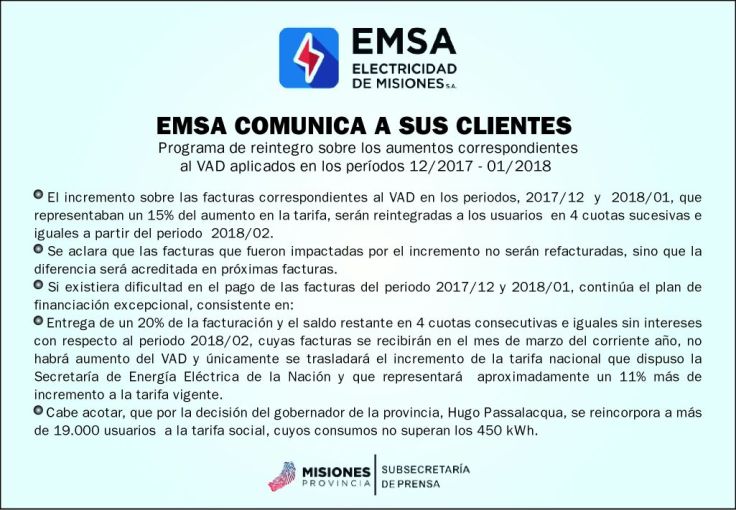 comunicado de emsa