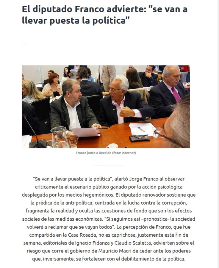 franco acción de los medios