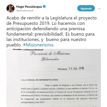 presupuesto 2019
