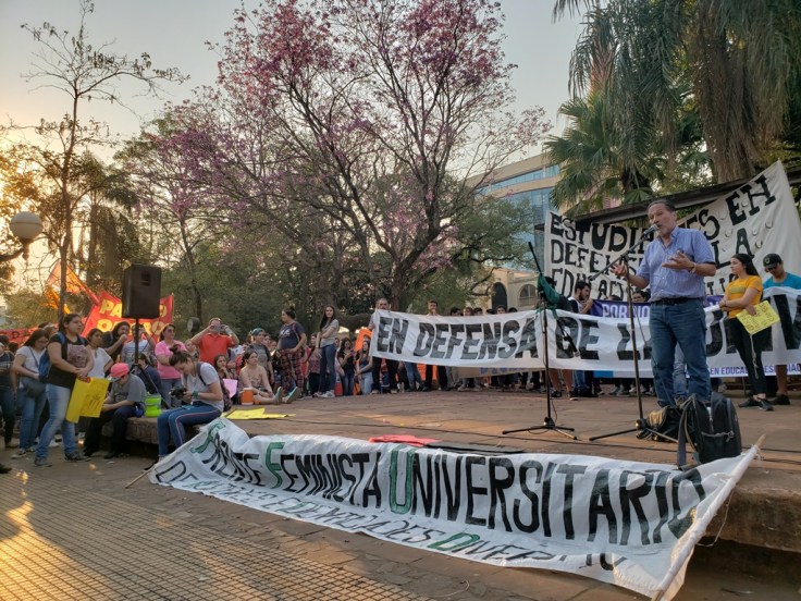 plaza contra el ajuste y a favor de la educacion publica 28agosto201804