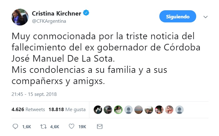twitt CFK