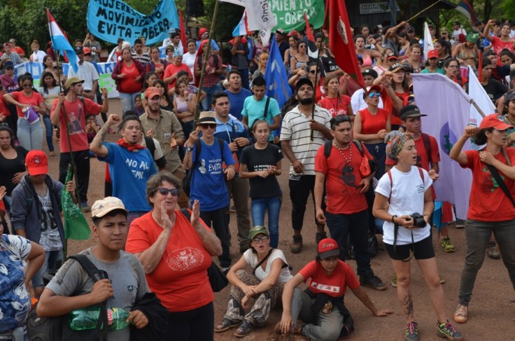 Marcha del Campamento de Jóvenes en Tekoa Arandú11