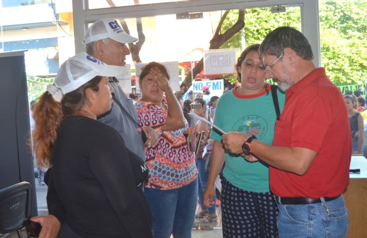 Entrega de petitorio en el Ministerio de Desarrollo Social de la Nación