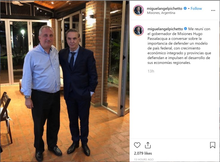 pichetto passalacqua publicacion instagram