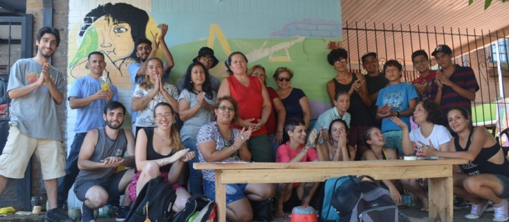 Taller de Muralismo a cargo de las artistas plásticas, Mariana Gómez y Daniela Azida