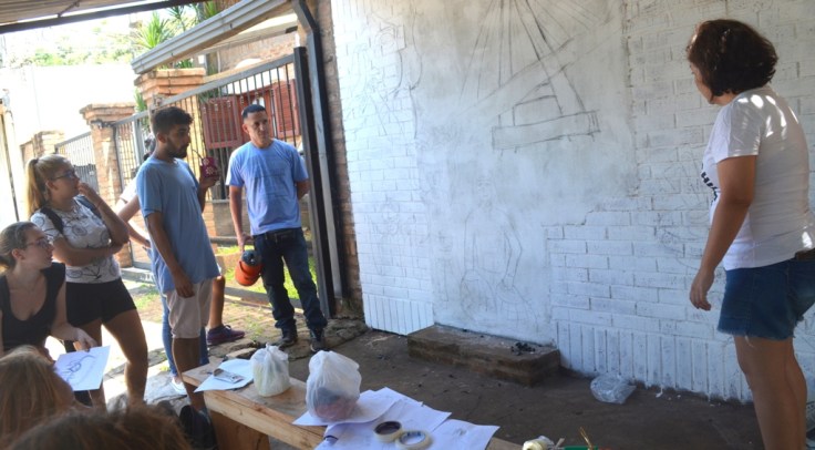 Taller de Muralismo a cargo de las artistas plásticas, Mariana Gómez y Daniela Azida2