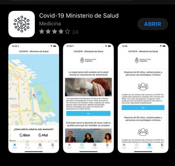 APPSTORE COVID19 MINISTERIO